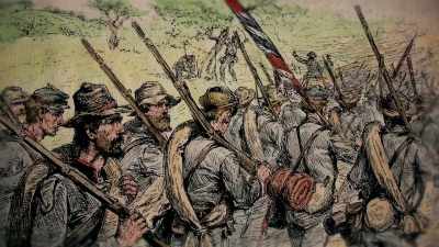 - As Lee's army moved through
south central Pennsylvania, - Abraham Lincoln
