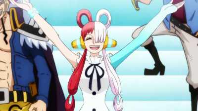As long as I sing,
everyone will be peaceful and happy! - One Piece Film Red