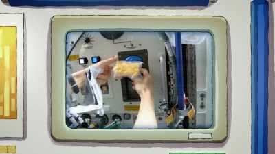 As long as it doesn't make crumbs
that could jam up the equipment. - Snoopy in Space