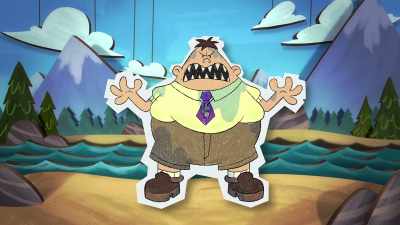 As you may recall, water turns
Captain Underpants back into Mr. Krupp. - The Epic Tales of Captain Underpants