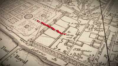 As night falls, they return
through the maze of streets - Searching for Secrets
