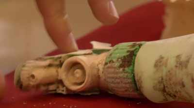        As plastic degrades
       in the environment, - The Story of Plastic