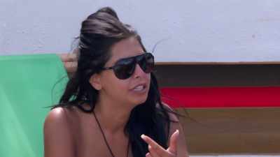 As she was walking
in there, I shouted, - Love Island