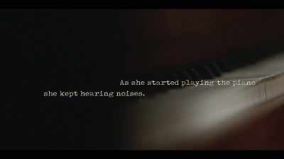 As she started playing
the piano, - I'll Be Gone in the Dark
