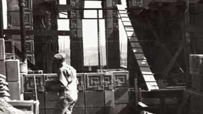 As the building rose, steel rods - Frank Lloyd Wright: The Man Who Built America