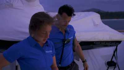 As the chain comes down,
it’s going round - Below Deck Down Under