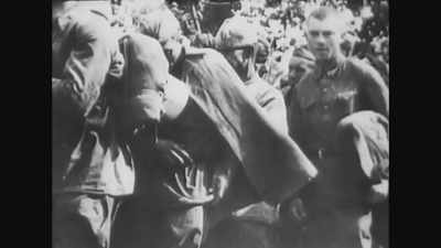  As the Germans advanced
 towards the Soviet capital, - World War II: Race to Victory