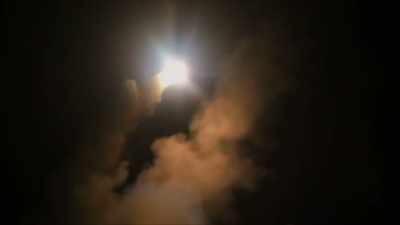 As the missile fire begins, - Warship: Life at Sea