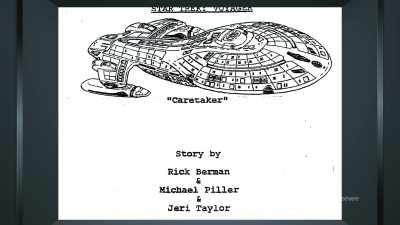 As the premier script - The Center Seat: 55 Years of Star Trek
