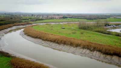 As the River Parrett snakes its way - The Buildings That Fought Hitler
