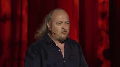 As they were walking
they kept up this commentary - Bill Bailey: Limboland