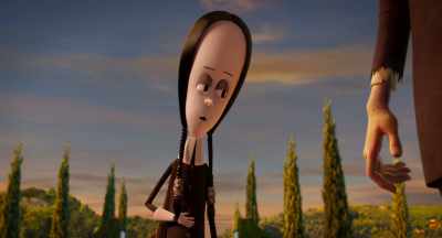 As though anticipation
and unease - The Addams Family 2