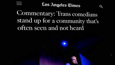 As trans comedians,
we definitely have a specific... - Outstanding: A Comedy Revolution