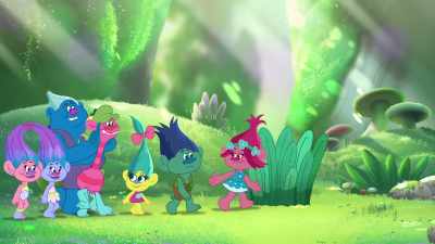 As it turns out, last night, - Trolls: The Beat Goes On!