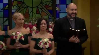 As we wait for the bride,
we are silent. - The Conners