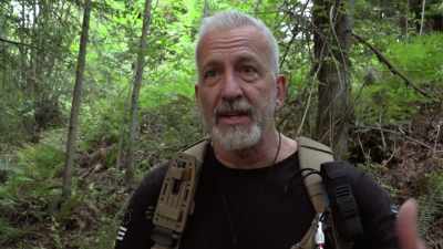 As it went down
on the side of the hill, - Expedition Bigfoot