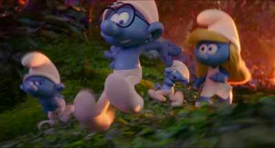 ASBURY: This chase
was originally storyboarded - Smurfs: The Lost Village