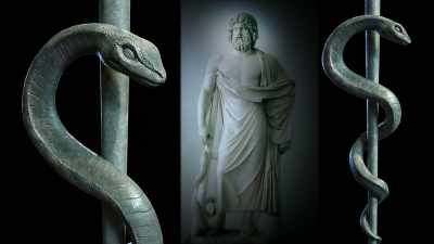 Asclepius did wear the white robes - Creating Christ