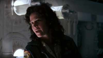 Ash, when Dallas and Kane
are off the ship, - James Cameron's Story of Science Fiction