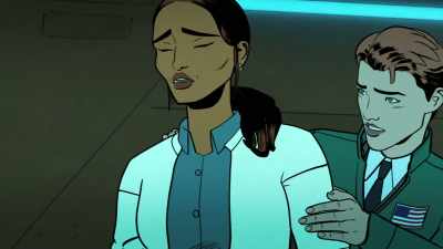 -[Asha grunts]
-[man screams] - Your Friendly Neighborhood Spider-Man