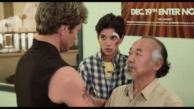 - Ask one more small request. - The Karate Kid