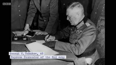 At 43 minutes past midnight,
the document was signed. - Berlin 1945