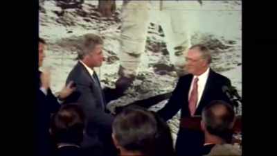At a ceremony
hosted by Bill Clinton in 1994, - American Moon
