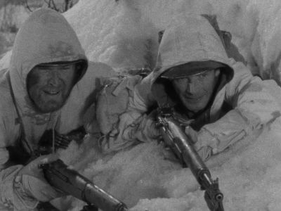 At a man You're aiming at the enemy - Fixed Bayonets!
