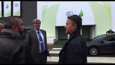 At a side meeting at COP 21, - Kiss the Ground