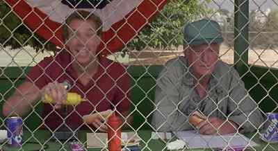 At bat for the Dragons, number 14,
Jeffrey Douglas! - 3 Ninjas Kick Back