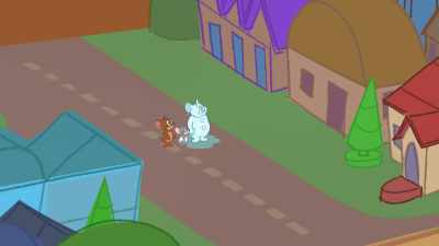 At least it'll be cold and I won't
have to worry about melting. - Tom and Jerry Snowman's Land