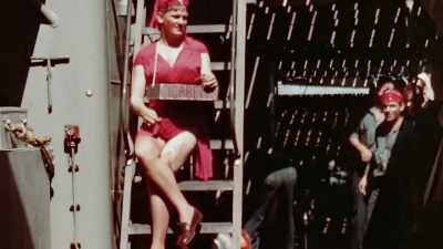 At least one
contestant in swimsuit drag. - The Pacific War in Color