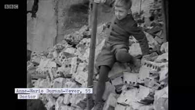 At lunchtime - three children who'd - Berlin 1945