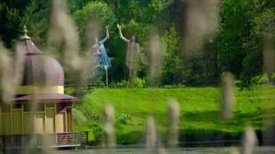 -At New Vrindaban, they
found a way to go out, - Krishnas: Gurus. Karma. Murder.