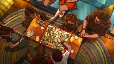 At night, the games moved indoors - Apollo 10½: A Space Age Childhood