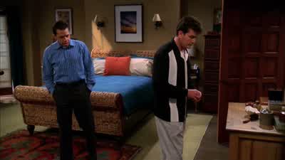 At our wedding reception, Charlie. - Two and a Half Men