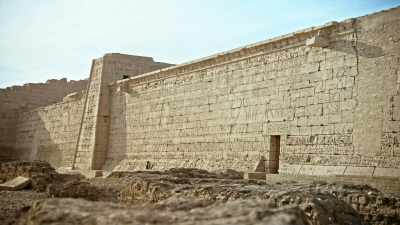 At Ramses III's mortuary temple, - Ancient Armageddon