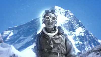 At his side
is legendary sherpa - Tales From The Explorers Club