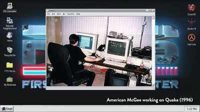 At some point, my office
ended up being next to John's. - FPS: First Person Shooter
