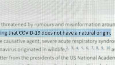 At the bottom of the letter - Thank You Dr. Fauci