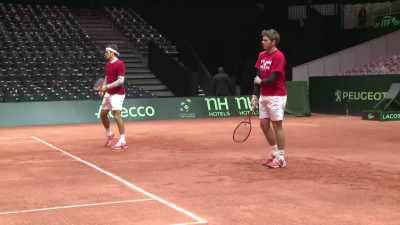At the French Open
final in 2006, - Roger Federer: A Champions Journey
