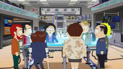 At the moment
Kenny time traveled, - South Park: Post COVID: The Return of COVID