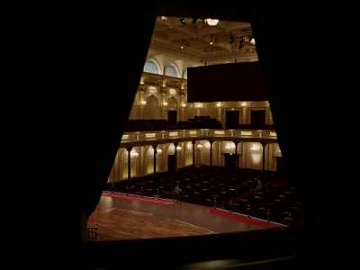 At the orchestra's first performance
after liberation, - Occupied City
