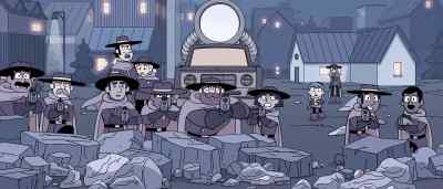 At the ready, people,
prepare to defend your city. - Hilda and the Mountain King
