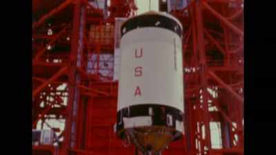 At the same time, the costs
of the Apollo program were skyrocketing. - American Moon