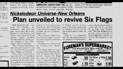 At that time, Nickelodeon
was looking at the park - Closed for Storm