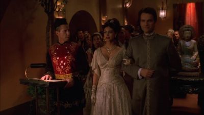 Atherton Wing and Inara Serra. - Firefly