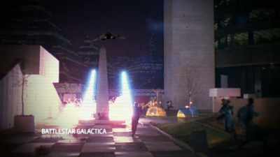 Atlantia death squadron,
attack. - James Cameron's Story of Science Fiction