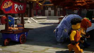 -Attacker bots? Scary, right?
-[Riyu growling] - LEGO Ninjago: Dragons Rising