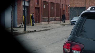 Atwater's heading
toward the entrance. - Chicago P.D.